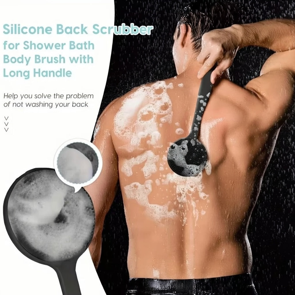 Silicone Back Scrubber Long Handle Brush