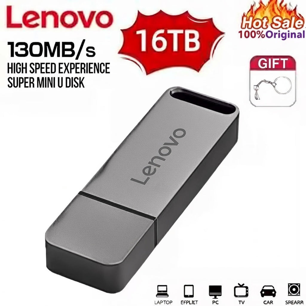 Lenovo 16TB USB 3.2 Metal Flash Drive